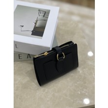 Purpleart Kadın Tokalı Çıtçıt Kilitli Kartlık Bölmeli Cüzdan