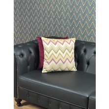 REF Crea Zenith Zigzag Desenli Kırlent Kılıfı