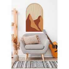 Wallhuman Bohem Turuncu Dağ Sticker