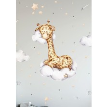 Wallhuman Zürafa'nın Rüyası Çocuk Odası Duvar Stickerı