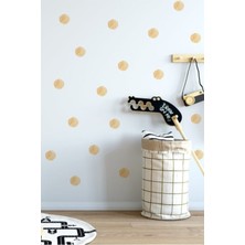 Wallhuman Sarı Puantiyeler Duvar Stickerı