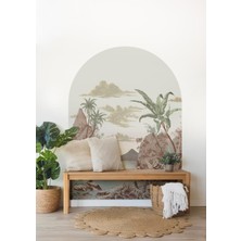 Wallhuman Boho - Bohem Tarz Oval Kemer Dekoratif Duvar Stickerı