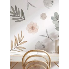 Wallhuman Boho Çiçekler Çocuk Odası Duvar Stickeri