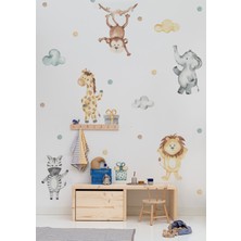 Wallhuman Danscı Hayvanlar Çocuk Odası Duvar Stickerı