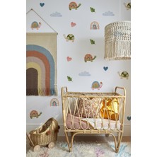 Wallhuman Kaplumbağalar Çocuk Odası Duvar Stickerı