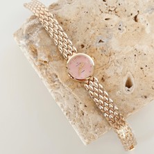 Vesce Atelier Osier Gold Saat Pembe