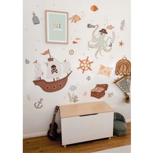Wallhuman Pirate Çocuk Odası Duvar Stickerı
