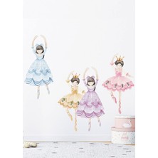 Wallhuman Balerin Kızlar Çocuk Odası Duvar Stickerı