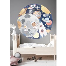 Wallhuman Uzaya Çıkan Hayvanlar Çocuk Odası Duvar Stickerı
