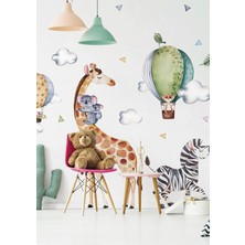 Wallhuman Zürafanın Tropikal Ormanı Çocuk Odası Duvar Stickerı