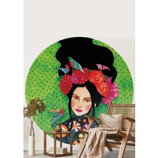 Wallhuman Boho - Bohem Tarzında Daire Duvar Sticker