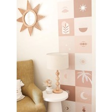 Wallhuman Bohem Kareler  Boho Şeridi Duvar Stickerı