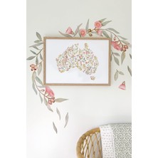 Wallhuman Sakız Ağacı Çiçekleri Çocuk Odası Duvar Stickerı