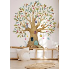 Wallhuman Çınar Ağacı Çocuk Odası Duvar Stickerı
