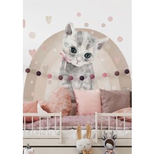 Wallhuman Kedili Gökkuşağı Çocuk Odası Duvar Stickerı