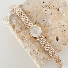 Vesce Atelier Osier Gold Saat Beyaz