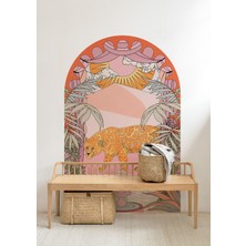 Wallhuman Bohem Oval Jaguar Duvar Stickeri