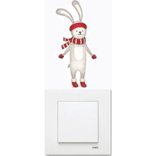Wallhuman Priz-Üşüyen Tavşan Çocuk Odası Duvar Stickerı