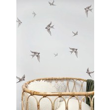 Wallhuman Kırlangıç Kuşlar Çocuk Odası Duvar Stickerı