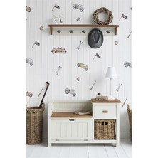 Wallhuman Retro Cars Çocuk Odası Duvar Stickerı