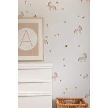 Wallhuman Sihirli Unicornlar Çocuk Odası Duvar Stickerı