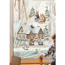 Wallhuman Yılbaşı-Kış Miskinleri Çocuk Bebek Odası Sticker Set