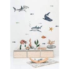 Wallhuman Baby Shark Çocuk Odası Duvar Stickerı