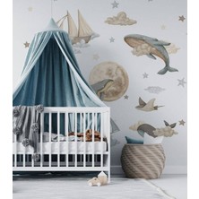 Wallhuman Balina Gezintisi Çocuk Odası Duvar Stickerı