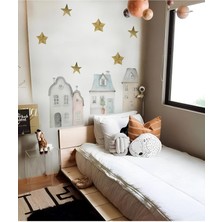 Wallhuman Masal Evleri Çocuk Odası Duvar Stickerı