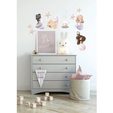 Wallhuman Okyanus Perileri Çocuk Odası Duvar Stickerı