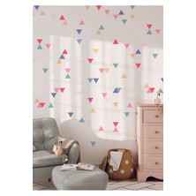 Wallhuman Renkli Üçgenler Çocuk Odası Duvar Stıckeri
