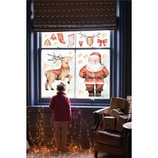Wallhuman Noel Baba Yılbaşı Cam ve Duvar Stickerı