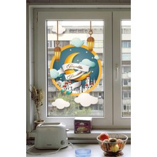 Wallhuman Hoşgeldin Ramazan Temalı Dekoratif Cam Stickerı