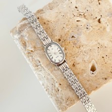 Vesce Atelier Churn Gümüş Saat Beyaz