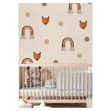 Wallhuman Tilkilerin Gökyüzü Çocuk Odası Duvar Stickeri