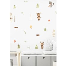 Wallhuman Papyonlu Mini Dostlar Çocuk Odası Duvar Stickerı