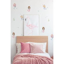 Wallhuman Mermaid Party (Deniz Kızı) Çocuk Odası Duvar Stickerı