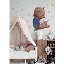 Wallhuman Bilge Ayıcık Çocuk Odası Duvar Stickerı