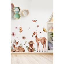 Wallhuman Bambi ve Arkadaşları Çocuk Odası Duvar Stickerı
