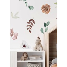 Wallhuman Kış Çiçekleri Çocuk Odası ve Ev Dekorasyonu Duvar Stickerı