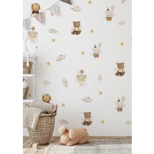 Wallhuman Komik Hayvanlar Çocuk Odası Duvar Stickerı