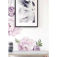 Wallhuman Lila Şakayık Çocuk Odası Duvar Stickerı