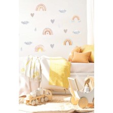 Wallhuman Modern Gökkuşağı Çocuk Odası Duvar Stickerı