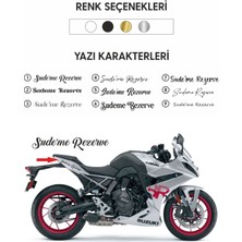 Wallhuman Rezerve Yazısı, Otomobil, Motorsiklet Yapışkanlı Etiket, Sticker (20X3CM)