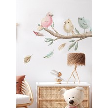Wallhuman Daldaki Kuşlar Çocuk Odası Duvar Stickerı