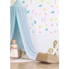 Wallhuman Pastel Kelebekler ve Çiçekler Çocuk Odası Duvar Stickerı