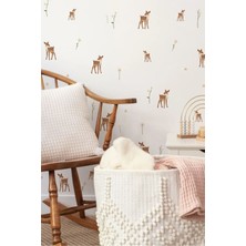 Wallhuman Mini Bambiler ve Çiçekler Çocuk Odası Duvar Stickerı