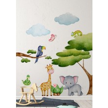 Wallhuman Baby Animals Çocuk Odası Duvar Stickerı