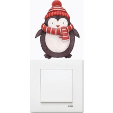 Wallhuman Priz-Üşüyen Penguen Çocuk Odası Stickerı