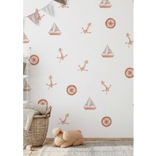 Wallhuman Denizci Teknesi Çocuk Odası Duvar Stickerı